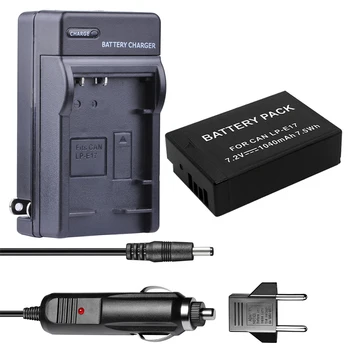

LP-E17 Battery Pack lpe17 + LP E17 Charger + EU plug For Canon LP-E17 EOS Rebel T6i 750D T6s 760D M3 T6s 8000D Kis camera