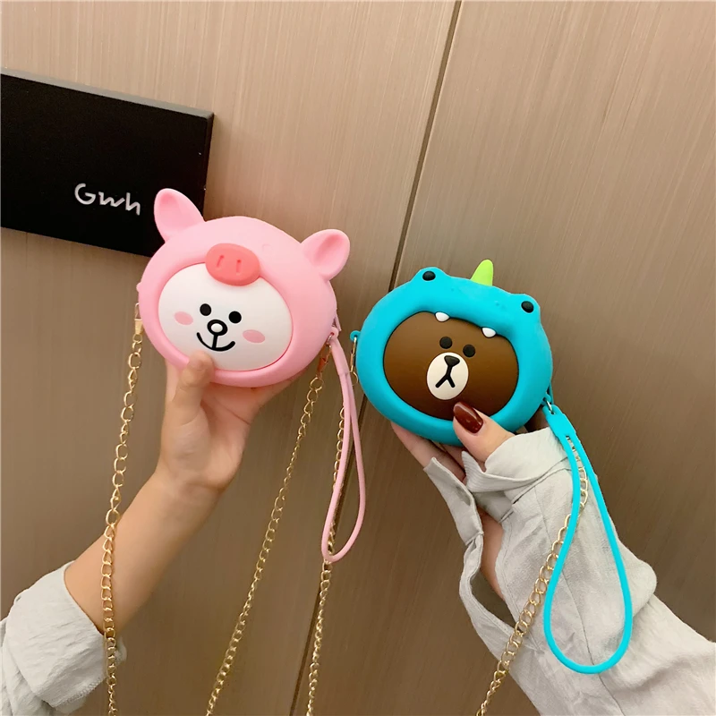

Mix Color Women Key Holder Organizer Pouch Cartoon Split Car Key Box Wallet Housekeeper Key Case Mini Card Bag Purse Keychain