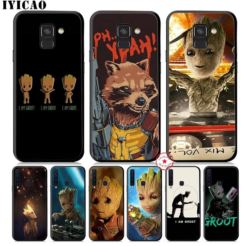 Мягкий силиконовый чехол Guardian Groot из енота для samsung Galaxy A70s A50s A40s A30s A20s A10s A20E |