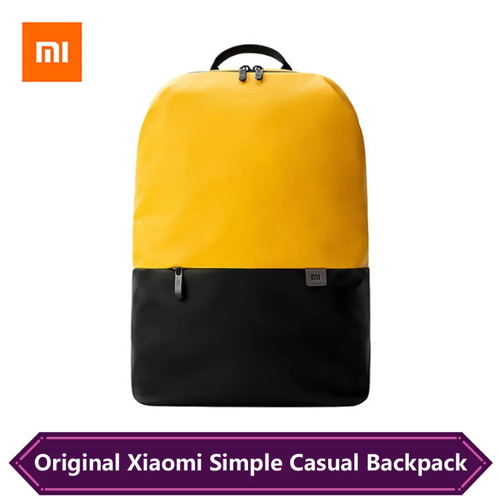 Online Original Xiaomi Simple Casual 20L Large Capacity Casual Sports Lightweight Waterproof Backpack Multi function Laptop Pack Bags
