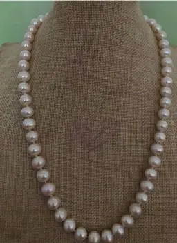 

elegant9 -10mm south sea white round pearl necklace 18inch 14k