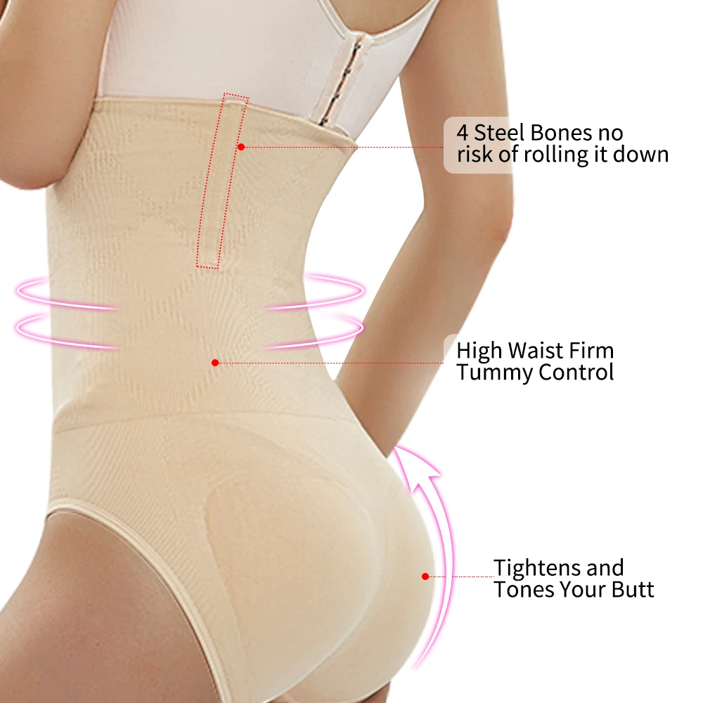 Бесшовные Высокая Талия Body Shaper Для женщин корректирующий пояс для похудения