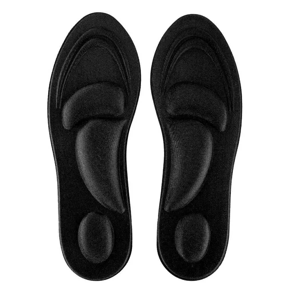 

Orthotic Insoles Flat Feet Arch Support Memory Foam Insole Shoe Pad Comfort Black for Men