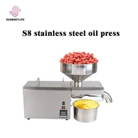 SUSWEETLIFE S8 Medium And Small Oil Press Automatic Cold And Hot Pressing Stainless Steel Oil press,Oil Extraction Machine 2