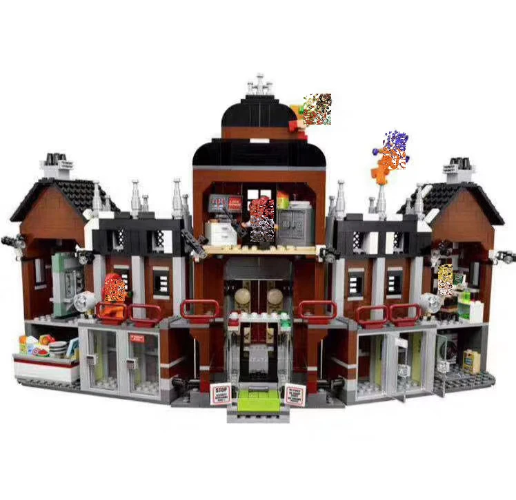  07055 Dc Super Heroes Building Blocks Set New Batman Comics Arkham Asylum Toys for Marvel City Comp