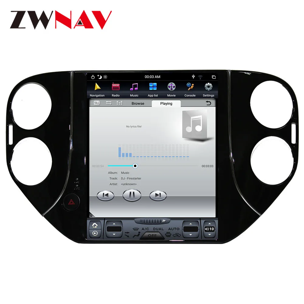 Perfect Android 8.1 4GB RAM Tesla style Car GPS Navigation For VW Tiguan 2010-2016 radio tape recorder headunit auto multimedia player 16