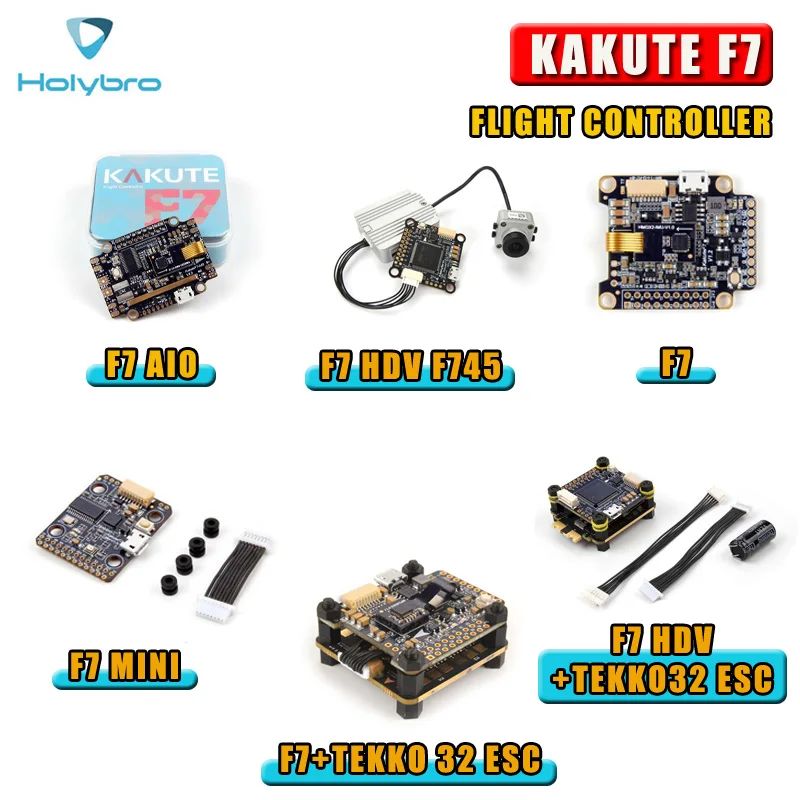 Оригинальный Контроллер полета Holybro Kakute F7 AIO / HDV F745 Mini Tekko32 ESC для