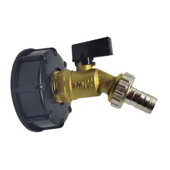 

IBC Tote Faucet Pagoda Outlet Nozzle Water Tank Valve Adapter Brass Quick Hose