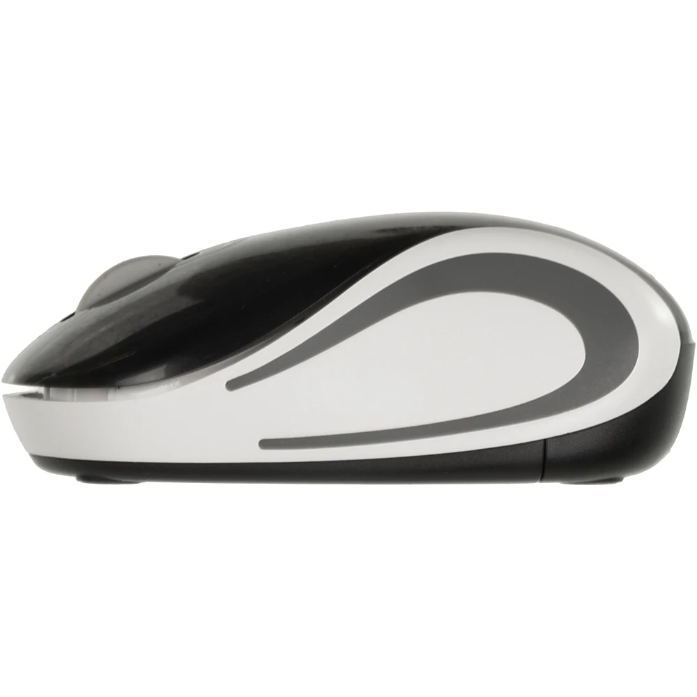 Мышь Logitech Mini M187 черный/серый оптическая(1000dpi) беспроводная USB для ноутбука(2but