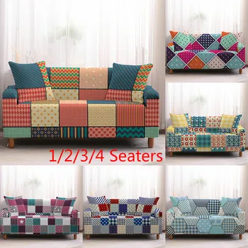 

Geometry elastic spandex sofa cover tight wrap all inclusive couch covers for living room sectional sofa cover love seat