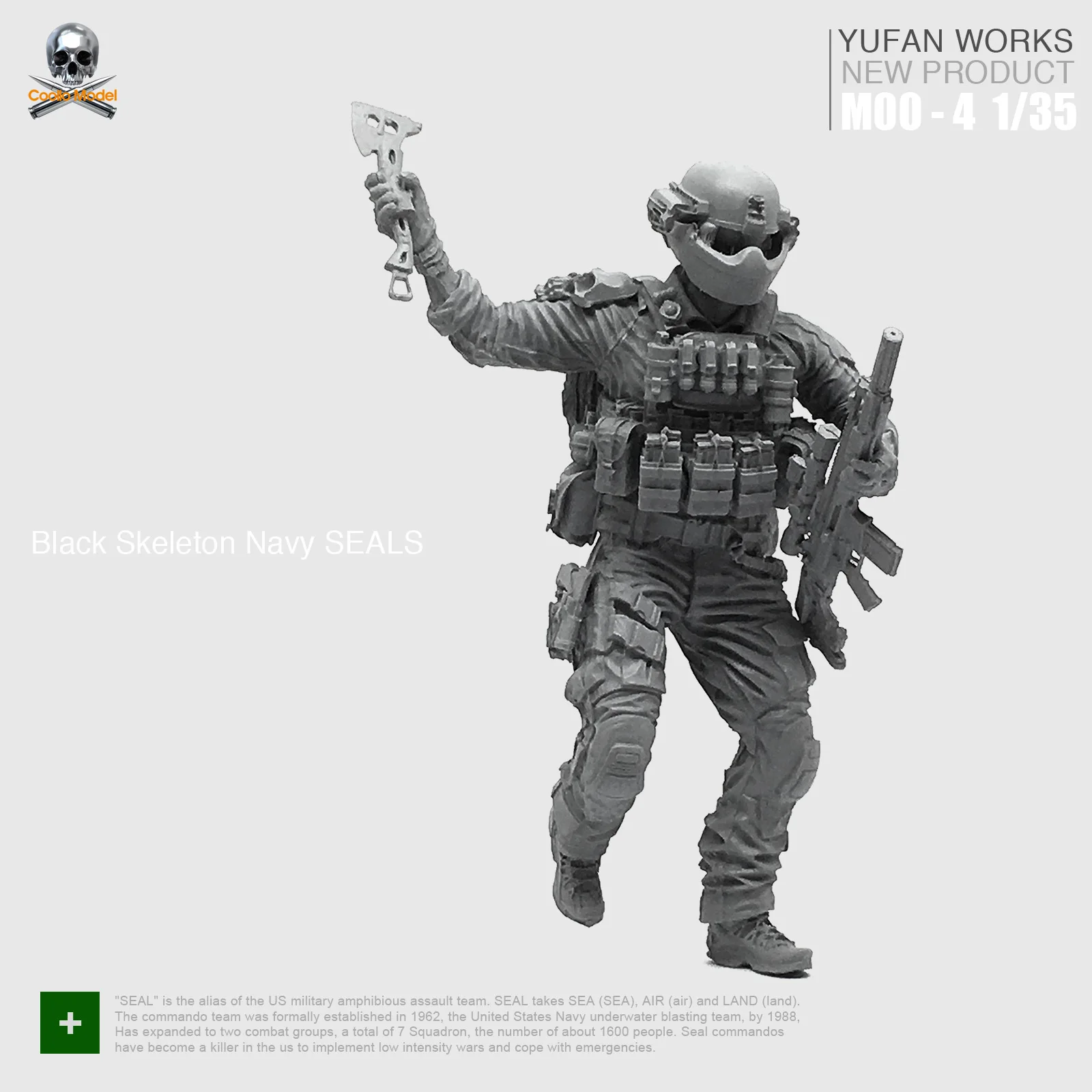 Модель Yufan 1/35 фигурка солдатиков из смолы уплотнения США собранные персонажи Moo-04