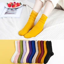 20 пар/компл. носки Для женщин осень-зима девушка хлопок со сплошной Цвет носки от производителей, женские носки из хлопка