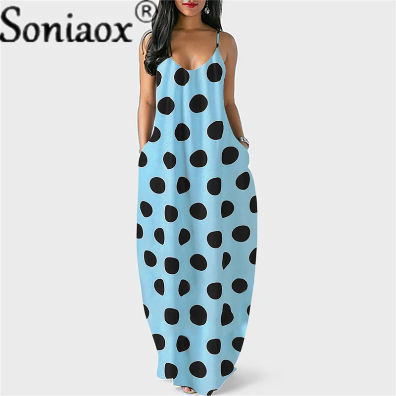 Рисунок 3 - Женское платье-макси в горошек