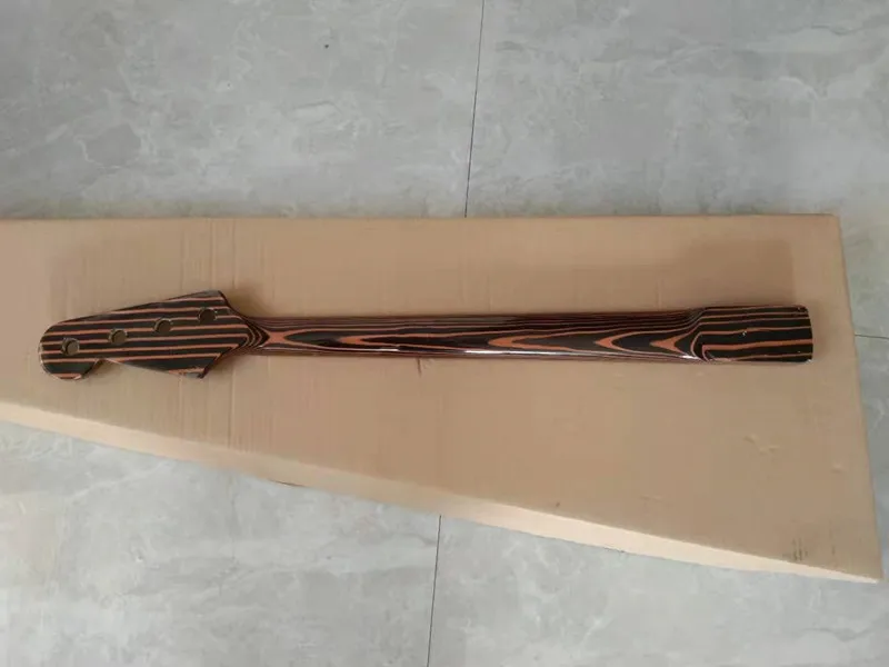 free shipping zebrawood electric guitar and bass neck fretless bass neck