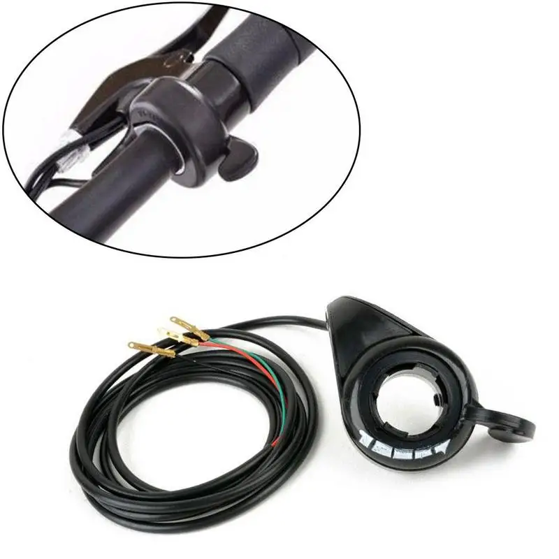 Sale Accelerator Speed Control Electric Bike 3 Wire Grip Plastic Metal Thumb Throttle Scooter Accessories Black Replacement Practical 1 Sale Accelerator Speed Control Electric Bike 3 Wire Grip Plastic Metal Thumb Throttle Scooter Accessories Black Replacement Practical 1