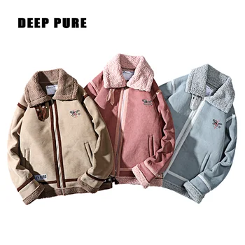 

winter jacket men Fleece Windbreak Jackets man streetwear Men's clothing casual Male Jackets stand Coats clothes 2020 fashion