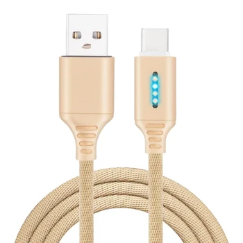 

Auto Cut-off Fast Charging Nylon Cable Data Transfer Function Cord Line EM88