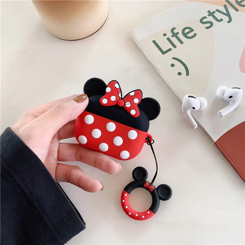 Силиконовый чехол с рисунком Минни для Apple Airpods Pro, наушники для AirPods Pro, чехол, беспроводная Bluetooth гарнитура, чехол для Airpods 3 - Цвет: Minnie