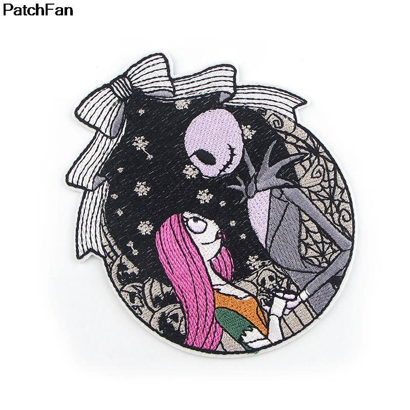 A2579 Patchfan Кошмар перед Рождеством вышитые DIY железо/пришить на ткань аксессуары новые популярные патчи Аппликации