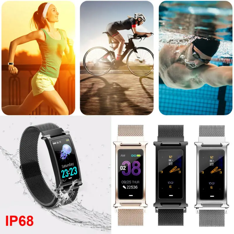 Smart Watch For Android iOS Heart Rate Fitness Activity Tracker Women Men F8