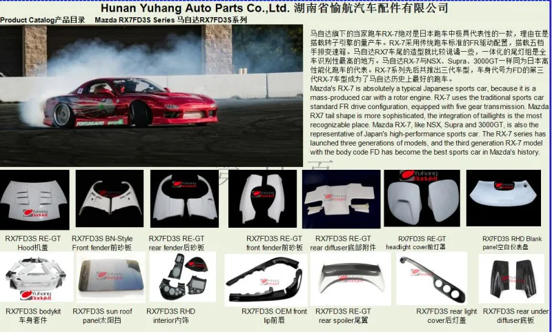 Pour RX-8 SEP3 M/C Rocket Bunny Pandem jupes laterales(la paire) en Fiber de verre