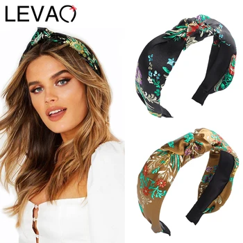 

LEVAO Embroidered Headband Chinese Style Hairbands Female Bezel Turban Women Girls Hair Accessories Head Hoop Fashion Hair Band