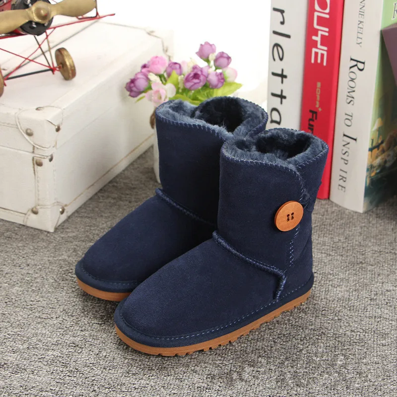 Kids Shoes Winter Warm Boys Girls Fashion Shoe Children Snow Boots Boys Girls Mid-calf Toddler Baby Snow Boots Waterproof
