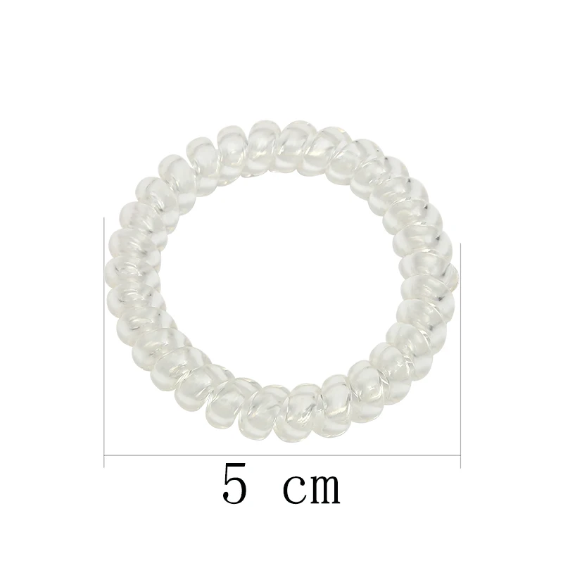 Цветная hairwear 5 см телефонный провод волосы лента для волос Веревка аксессуары для волос для женщин резинки для волос