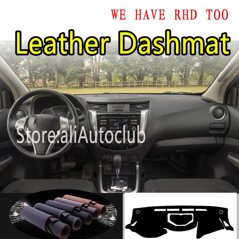 For Nissan D23 Np300 Navara Terra Renault Alaskan G3 2015-2020 Leather  Dashmat Dashboard Cover Pad Dash Mat Sunshade Carpet Car - Car Anti-dirty  Pad - AliExpress