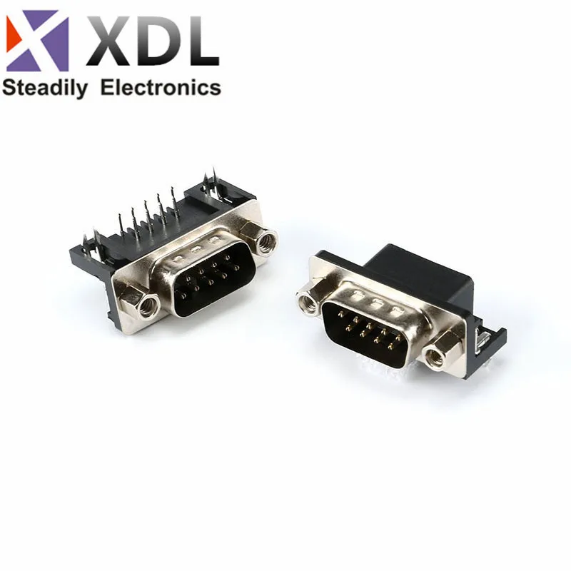 5 шт./лот RS232 DB9 DR9 штекер 9-контактный последовательный порт Штекерный разъем