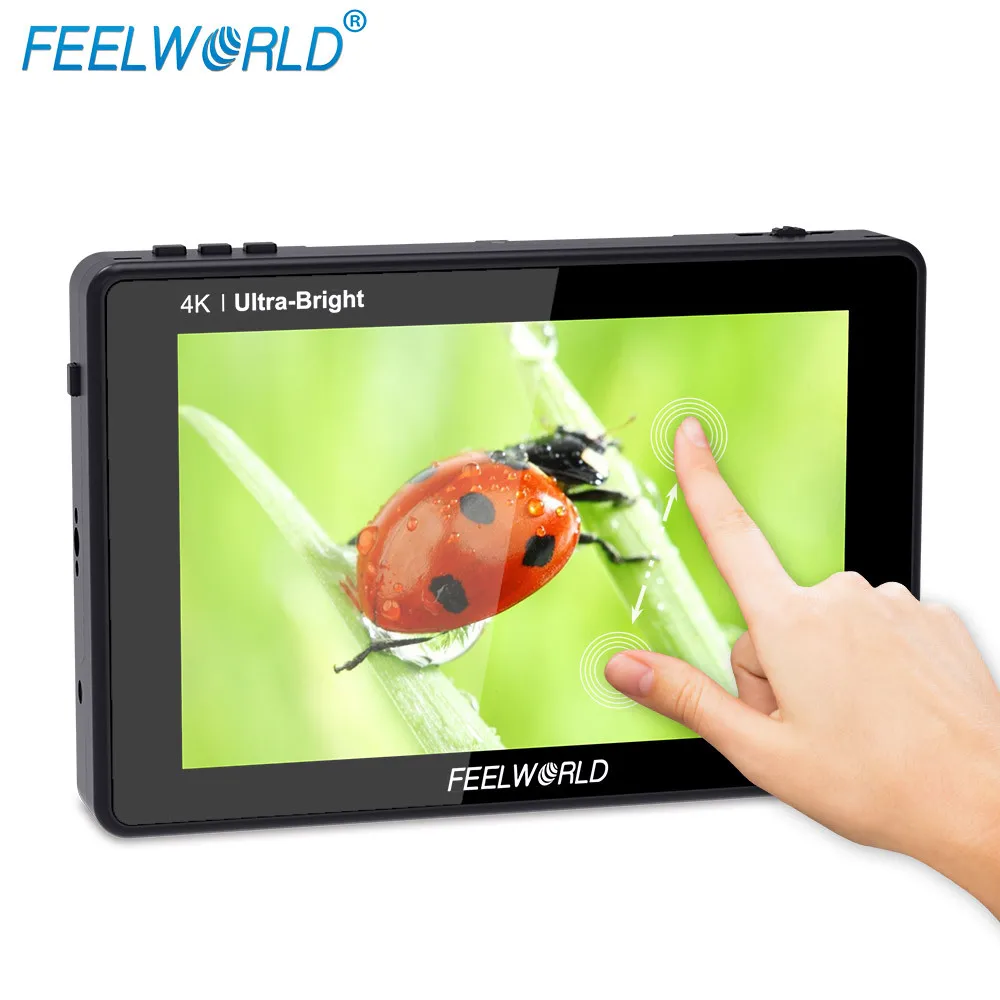 FEELWORLD LUT7S 7 Inch 4K Monitor 3D LUT Touch Screen 3G-SDI DSLR Camera Field Monitor 1920X1200 for Sony Canon Nikon