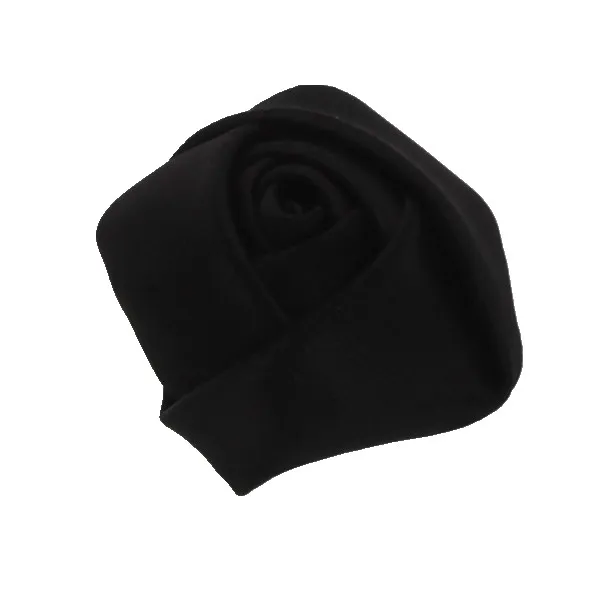black 3,8 см, для детей, сделай сам, атласная лента, цветы розы, аксессуары без повязки на голову, без зажимов, свадебные аксессуары для волос для девочек, 10 шт./лот - Цвет: black