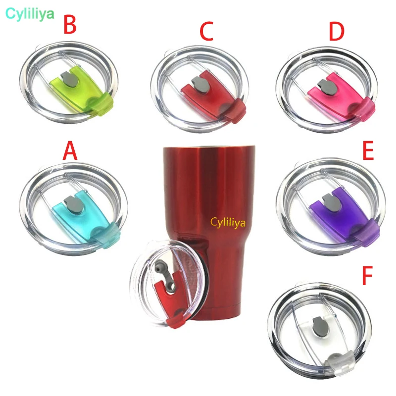 

60pcs 30OZ 20OZ Proof Lids Covers Leakproof Splash Spill Proof Stemless Cups Lids Clear Spill Tumblers Fits Cups Perfectly