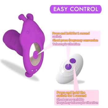 Female Wearable Dildo Panties Vibrator Telescopic Vibrators Wireless Remote Control Thrusting Anal Plug Adult Sex Toys For Women 6