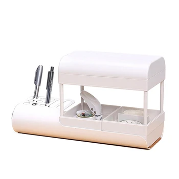 

Nordic Minimalist Multi-Layer Office Stationery Desktop Organizer Pen Holder Storage Box Cosmetic Storage Rack