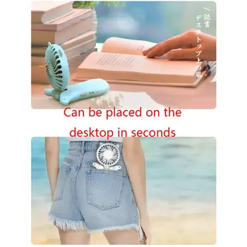 

New USB Portable Hands-free Neck Hanging Fan Rechargeable Sports Hand Held Fan Outdoor Motion Fan