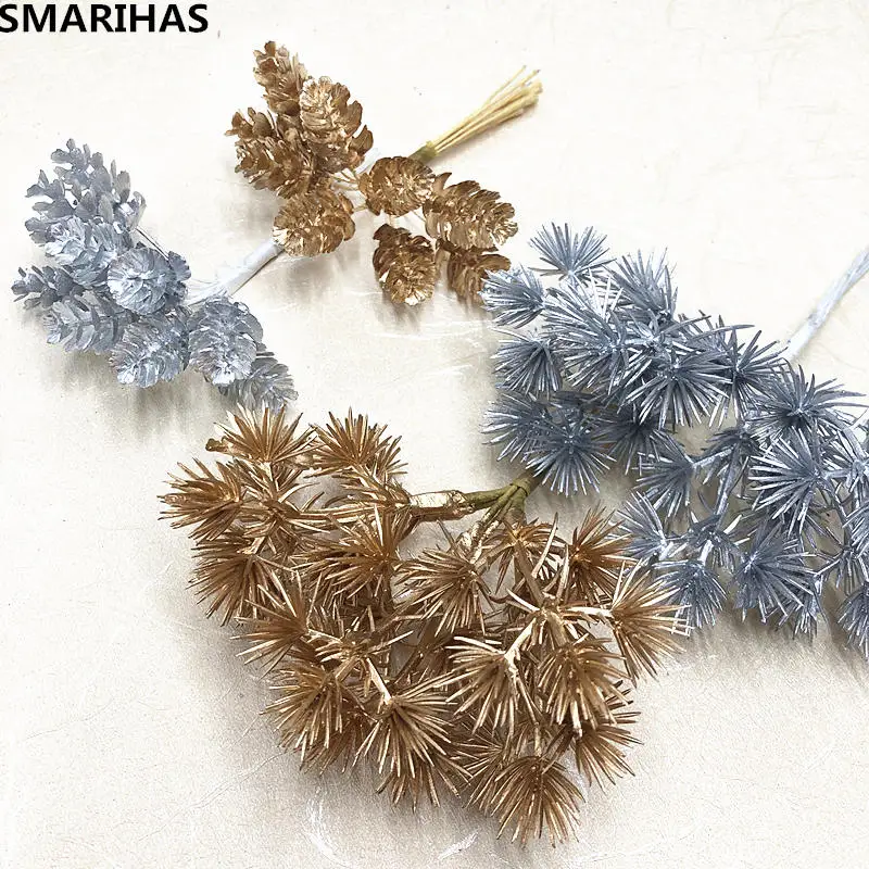 SMARIHAS 1 фурнитура искусственные цветы золотой серебряный ананас растение