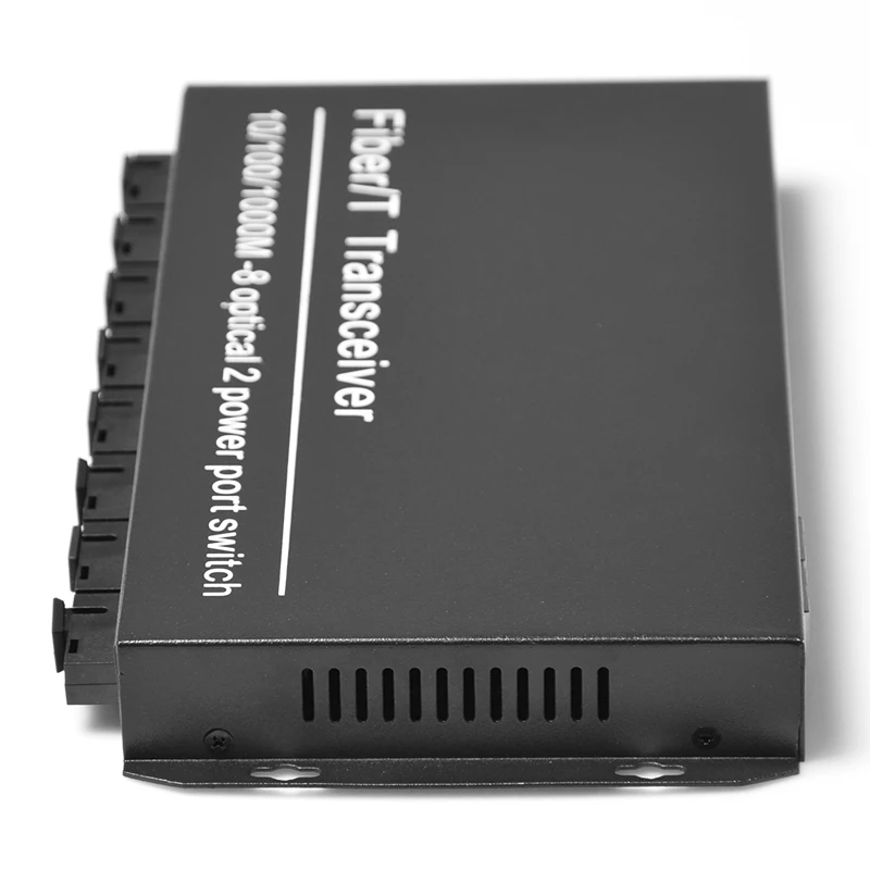 8 Fiber port 2 RJ45 Ethernet ports Fiber Optical