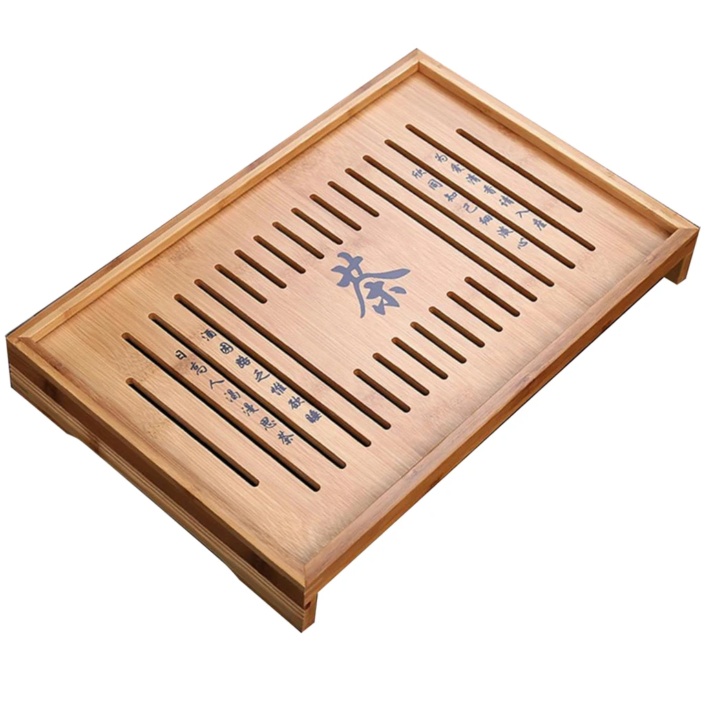 Bamboo Tea Table Tray Chinese Gongfu Tea Table Tray for Kungfu Tea 
