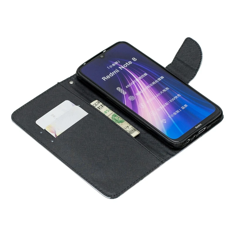 Чехол для Xiaomi Redmi Note 8, чехол с милым котом, пандой, единорогом, совой, кожаный флип-кошелек, чехол для телефона s для Redmi Note 8, чехол Etui Xiomi