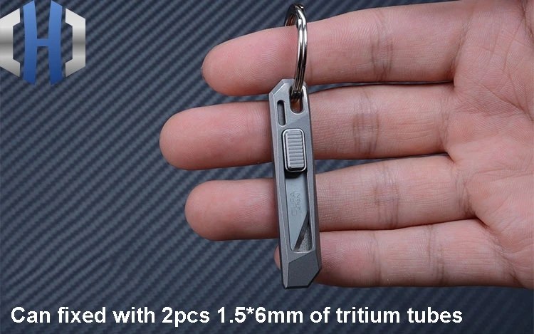 Titanium Alloy/Damascus Mini Knife EDC Multifunction Portable Keychain