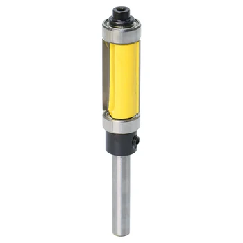 

76mm Length Flush Trim Pattern Router Bit 1/4 Inch Shank Panel Top &Bottom Bearing Woodworking Milling Cutter