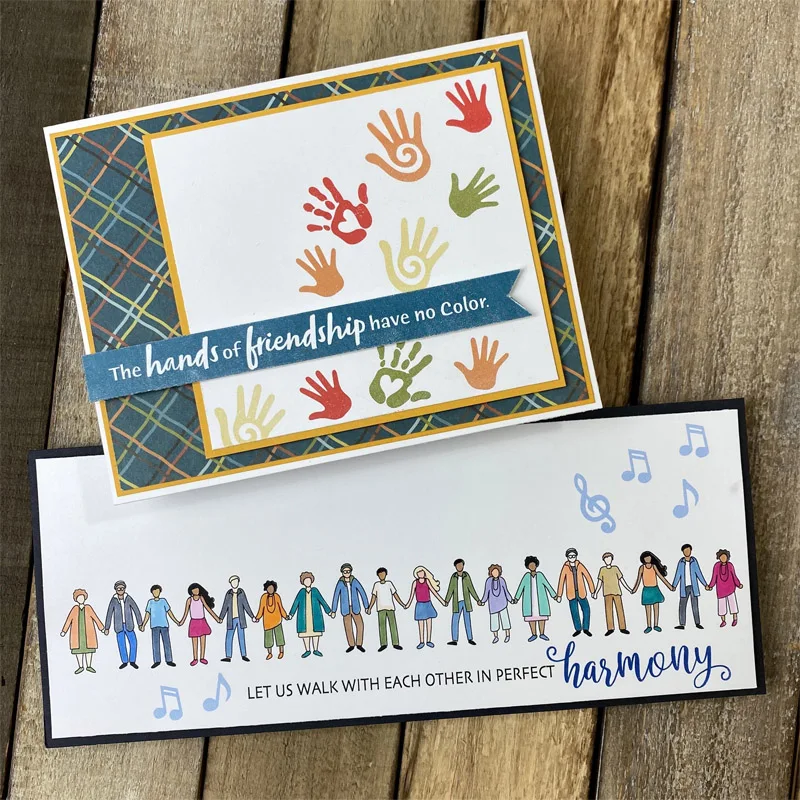 

"Together As One" Transparent Silicone Clear Stamp for Scrapbooking Diy Craft Decoration Soft Stamp