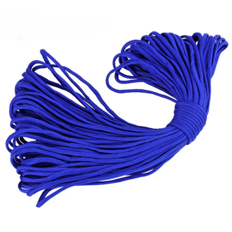 12 Colors Paracord 5mm 31/100m 7 Stand Cores Paracord Rope For Outdoor rope lifeline camping tent braided rope bracelet rope - Цвет: Gem blue