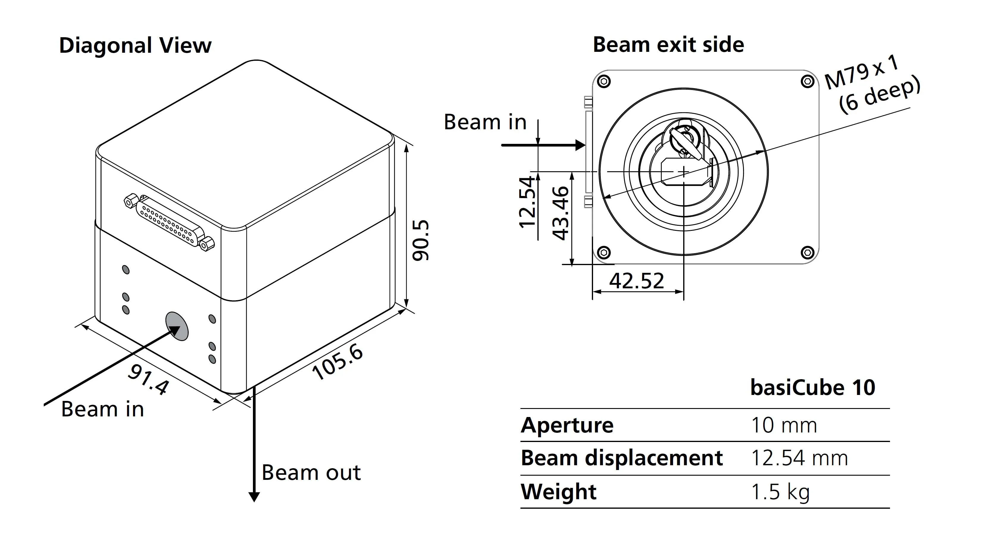 SCANLAB basiCube 10 Scan Head Galvo Head сделано в германии