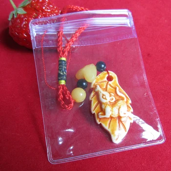 

50Pcs/Lot 10.5*10.5cm Jewelry Jade Zipper Top Antitarnish Transparent PVC Storage Bags Ziplock Anti Oxidation Plastic Bags Pouch