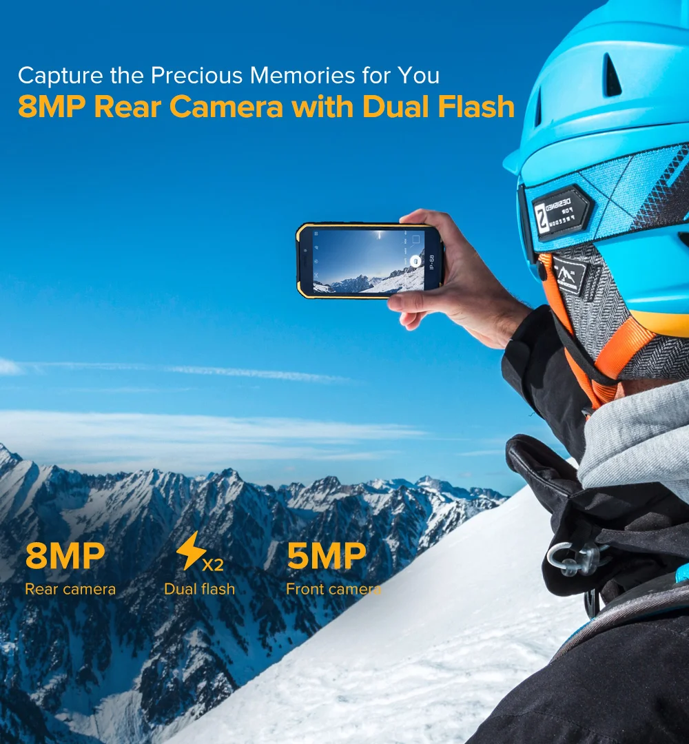 Мобильный телефон Ulefone Armor X6, Android 9,0, 2 ГБ, 16 ГБ, 5 дюймов, 8 Мп, 3G, WCDMA, 4000 мА/ч, батарея для распознавания лица, разблокировка, Smarpthone