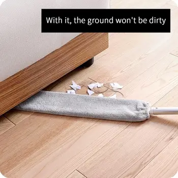 

Household Dust Brush Bedside Sweep Long Handle Telescopic Cleaning Tools Removable Flexible Dust Brush