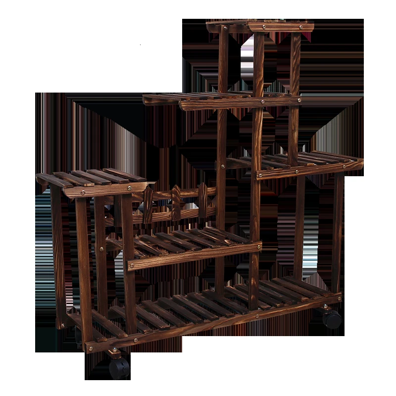 

Household To Ground Balcony Multi-storey Ground Close A Living Room Indoor Meaty Green Luo Bonsai Potted Plant Frame