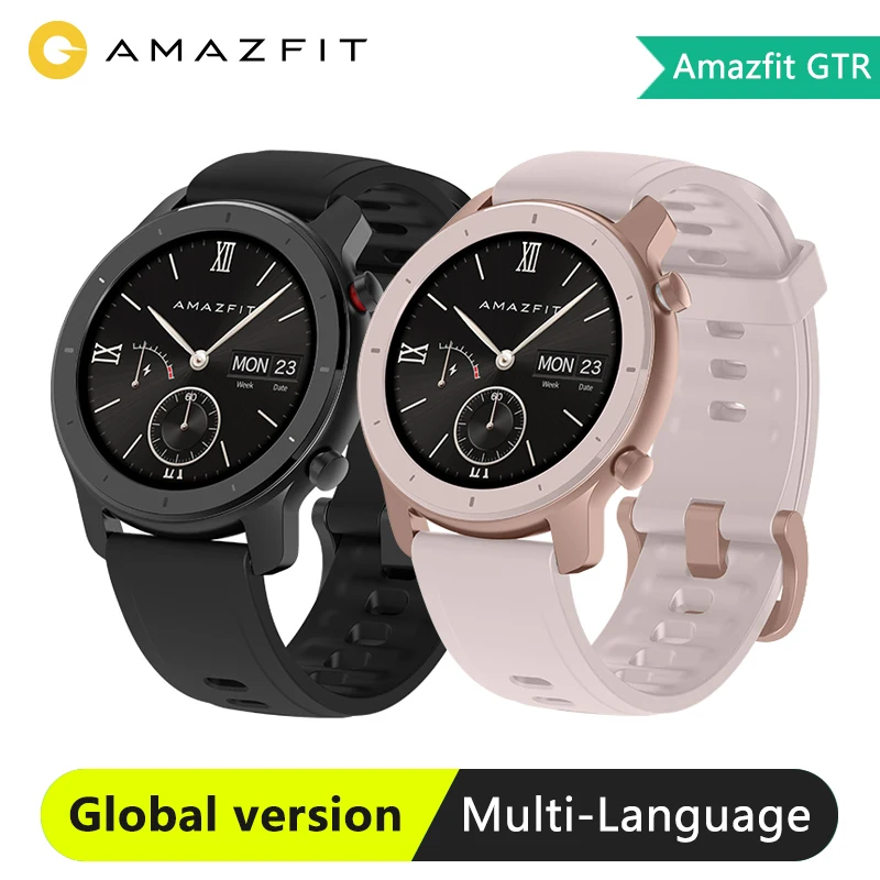 

Global Version Xiaomi Amazfit GTR Smart Watch 42mm 5ATM 24 Days Battery GPS & GLONASS Xiaomi Smart Watch Women Xiaomi Watch Men